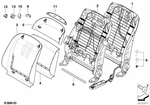 52109112994 - Seats: Backrest Frame, Electrical for BMW: 525i, 525xi, 530i, 530xi, 545i, 550i, 745i, 745Li, 750i, 750Li, 760i, 760Li, BMW ALPINA B7 Image image
