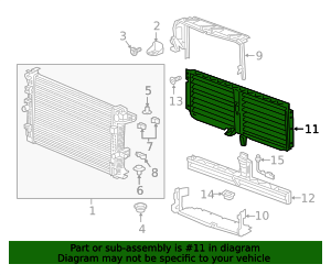 2018-2024 GM (Replaces 84460245) Front Bumper Shutter 85052433 GM ...