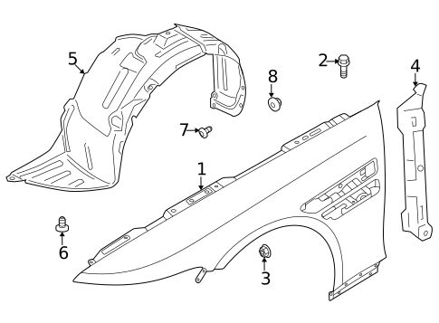 Fender & Components for 2025 Genesis G80 #0