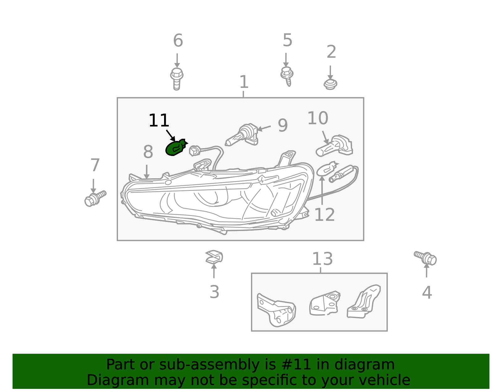 2003-2025 Mitsubishi Signal Lamp Bulb MS820050 | Mitsubishi Parts ...
