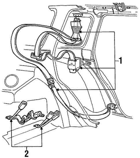 Seat Belt for 1999 Mercury Sable #1