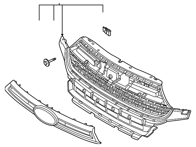 MB5Z-8200-HB - Grille 2021-2024 Ford Explorer | Ford Parts Direct