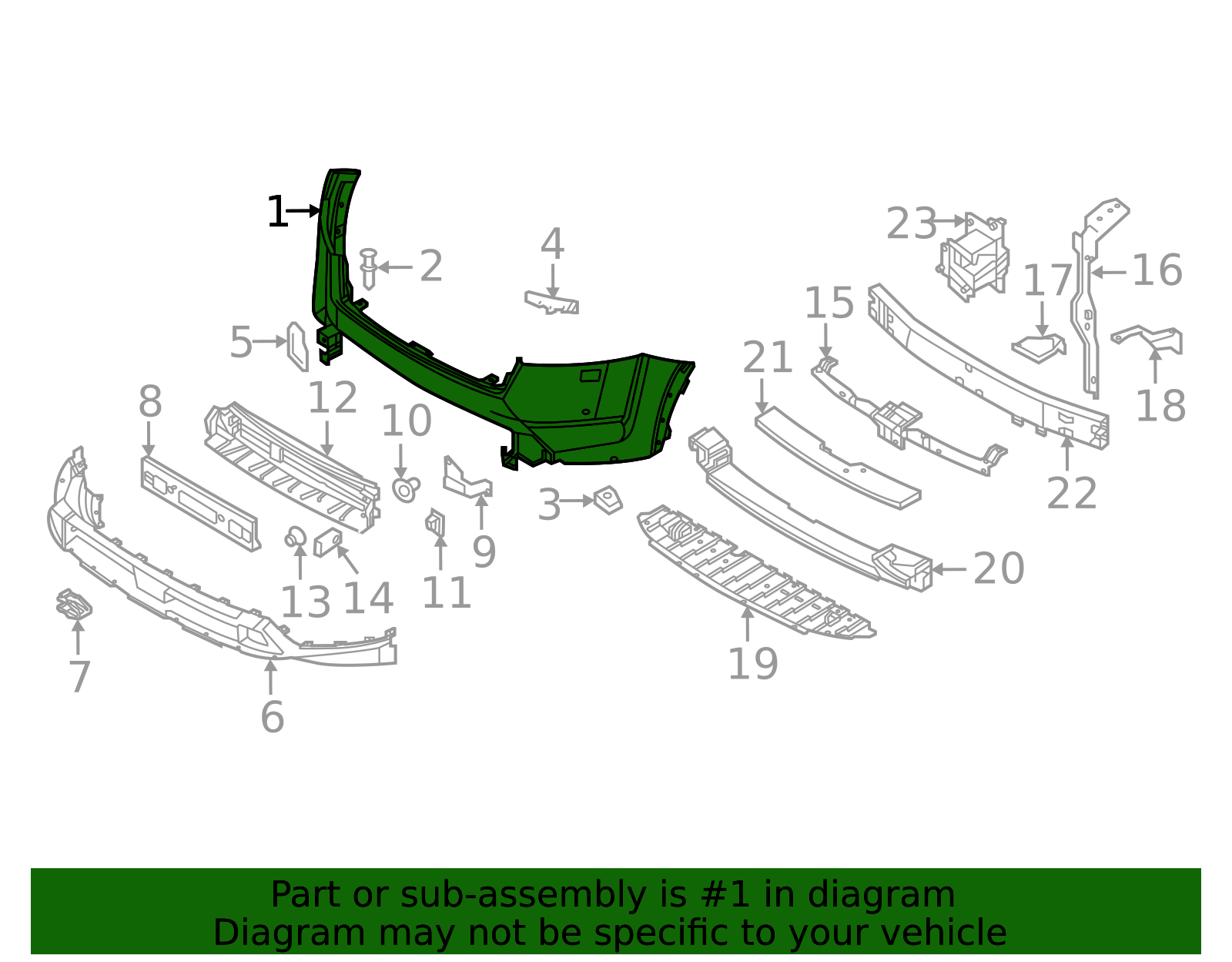 2022-2025 Nissan Pathfinder Bumper Cover 62022-6TA1H | OEM Parts
