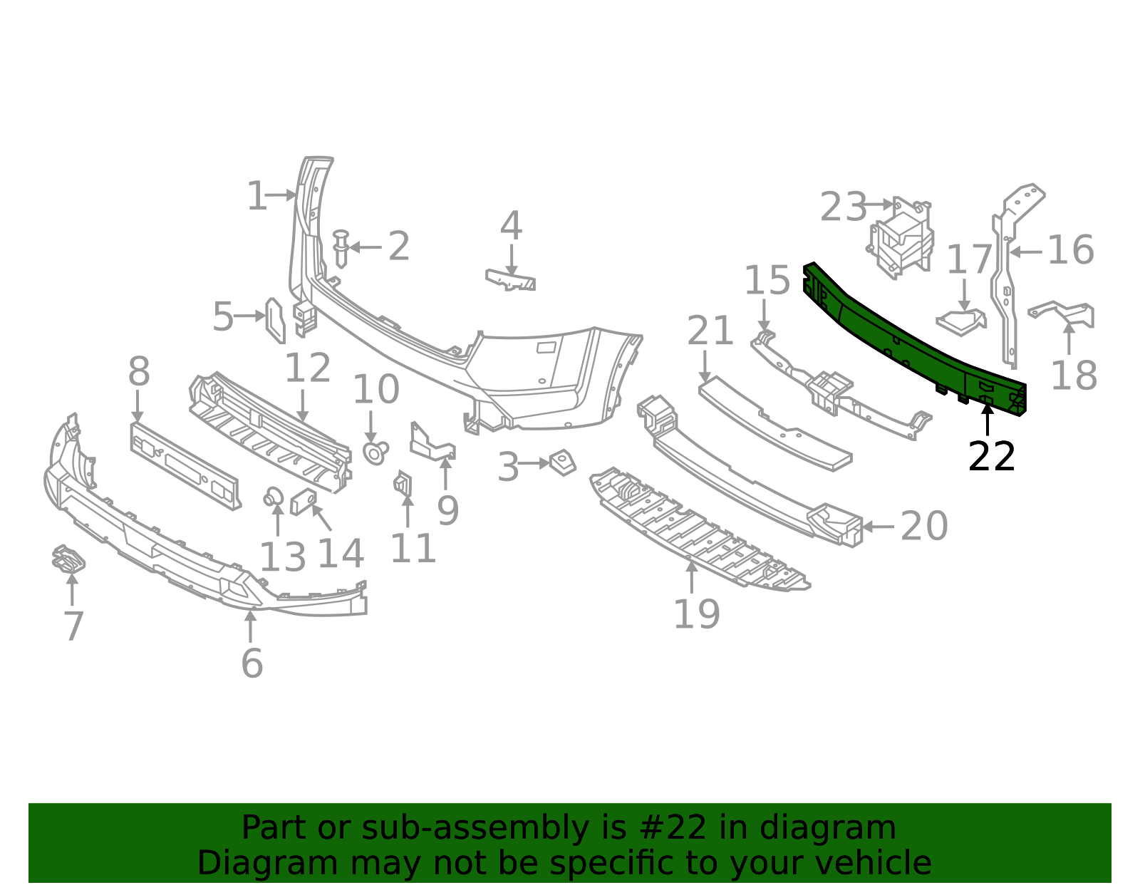 2022-2025 Nissan Pathfinder Impact Bar 62030-6SA0A | QuirkParts
