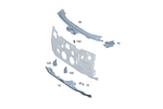 2956209201 - Front-End Assembly, Front Panel: Crossmember for Mercedes-Benz Image