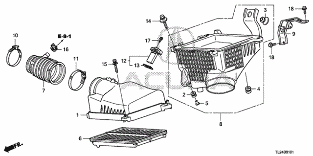 Air Cleaner (V6) for 2010 Acura TSX #0