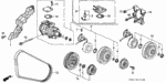 38827PH7003 - Body/Air Conditioning: SCREW-WASHER (5X8) for Honda Image