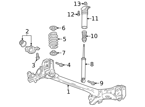 Rear Suspension for 2016 Chevrolet Volt #0