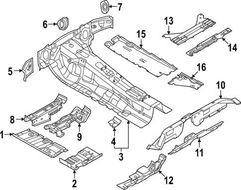Floor & Rails for 2022 Audi A6 allroad #0