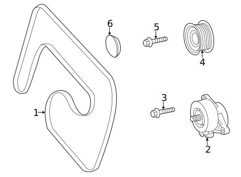 Belts & Pulleys for 2002 Mercedes-Benz SLK 32 AMG&reg; #0