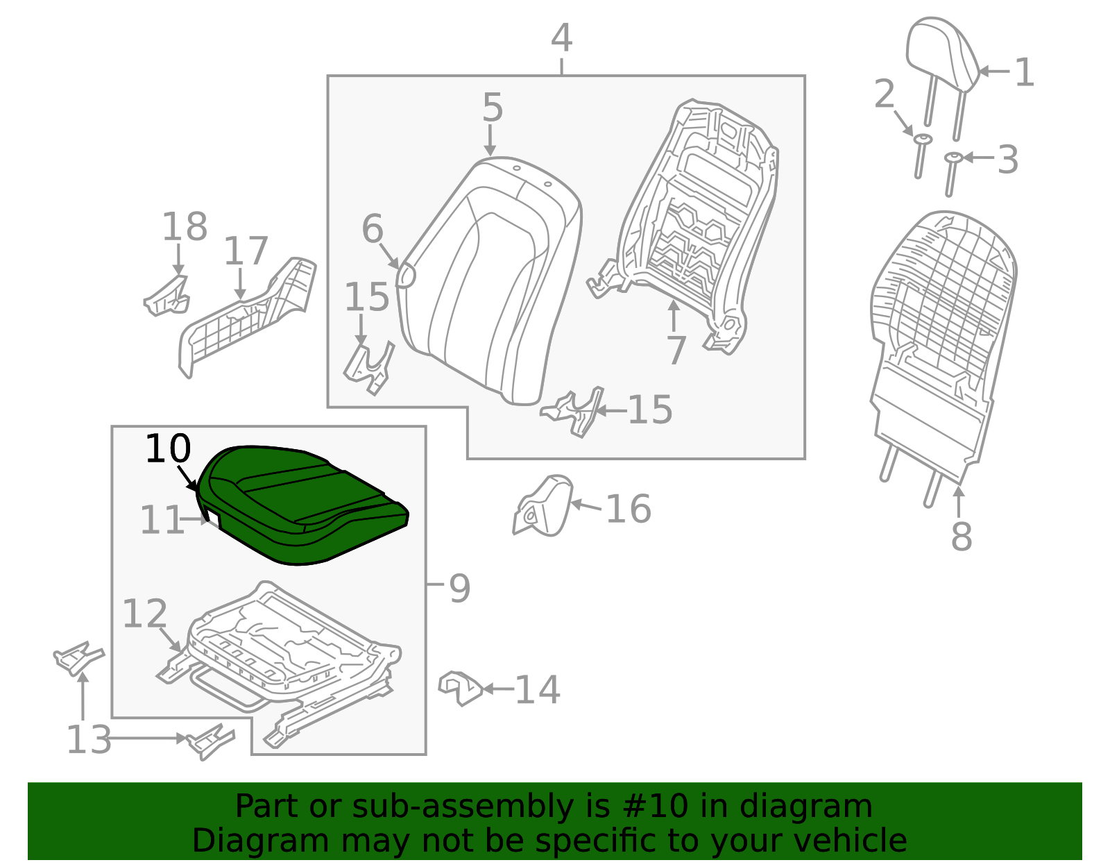 88260-4UCA0AVM - Seat Cover 2014-2016 Kia Optima | Kia.Parts Store