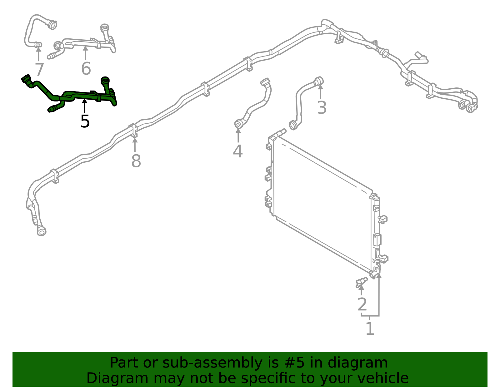 2022-2025 Kia EV6 Hose Assembly 25450-CV200 | OEM Parts Online