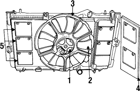 Cooling Fan for 1998 Dodge Neon #1