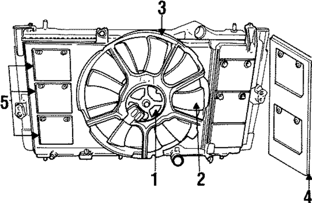 4874351 - Cooling System: Fan Motor for Mopar Image