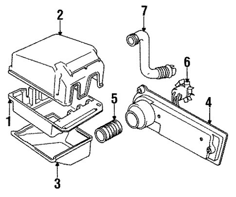 Components Under Hood for 1989 BMW 735i #0
