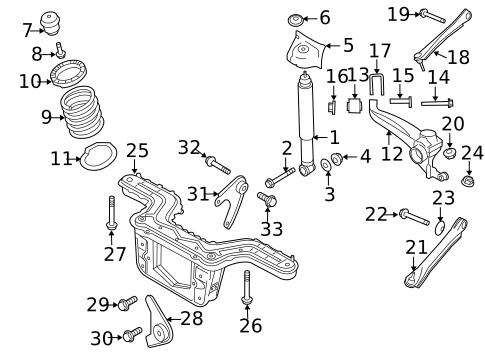 Rear Suspension for 2010 Mercury Mariner #1