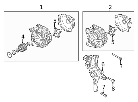 Alternator for 2016 Volkswagen Golf R #2