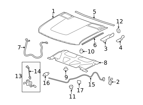Hood & Components for 2011 Chevrolet Silverado 3500 HD #0