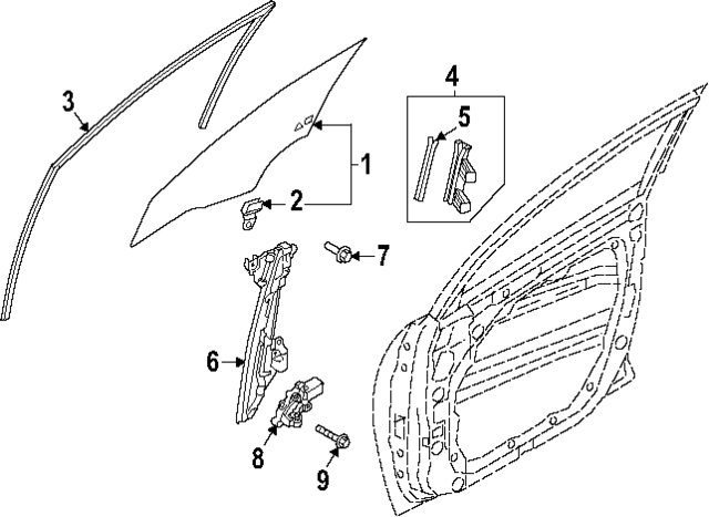 82450BE000 - : Window Motor for Hyundai Image