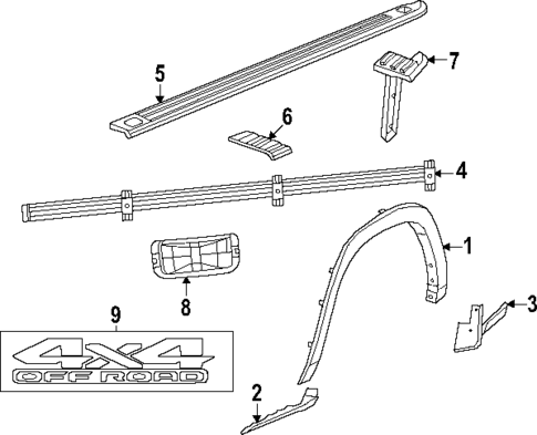 Exterior Trim - Pick UP Box for 2025 Ram 1500 #2