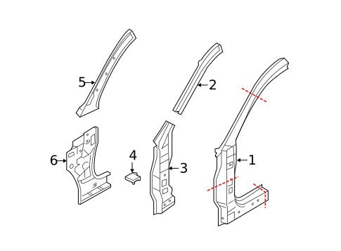 Hinge Pillar for 2020 Mitsubishi Eclipse Cross #0