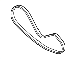 95826084910 - Cooling System: AC Belt for Porsche Image image