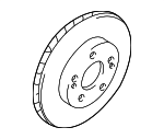 MR389727 - Brakes: Brake Rotor for Mitsubishi: Eclipse, Galant Image
