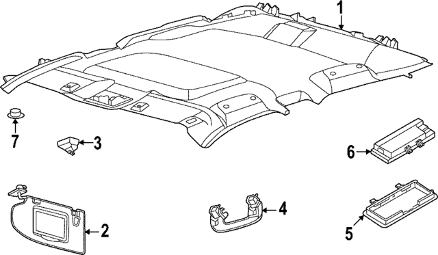 NZ6Z6004104AC - : Sun-Visor for Ford: Maverick Image