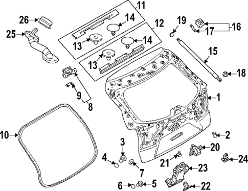 Gate & Hardware for 2021 Mazda CX-30 | OEM Parts Online