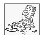 81526TE0A02 - Body: Seat Frame for Honda: Accord Image