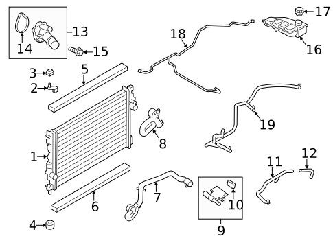 Thermostat & Housing for 2018 Ford Escape #0