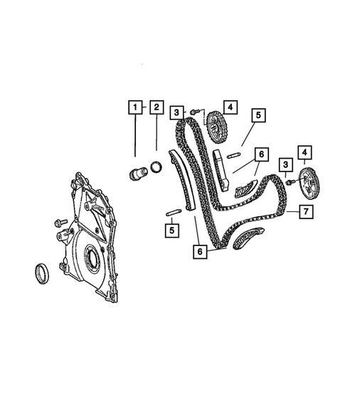 Timing Belt/Chain and Cover and Balance Shaft for 2009 Jeep Grand Cherokee #0