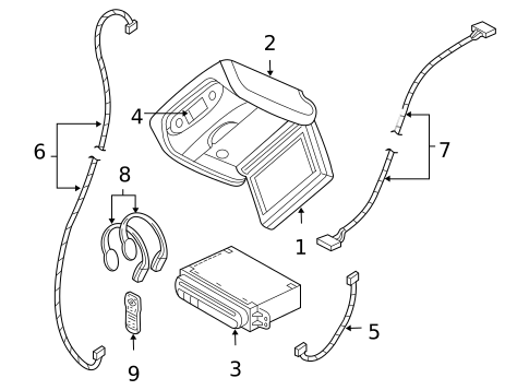 Overhead Console for 2006 Dodge Caravan #1