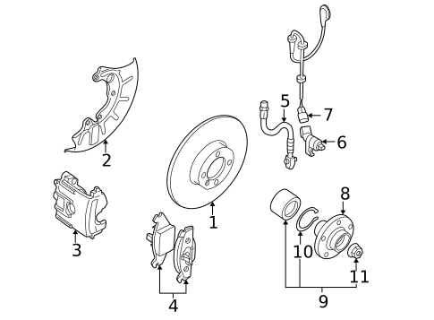 Brake Components for 2006 Volkswagen Golf #0