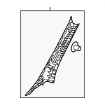 858103L100J9 - : Windshield Pillar Trim for Hyundai Image