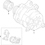 P31H18300R00 - Electrical: Alternator for Mazda: 3, 6, CX-3, CX-5, MX-5 Miata Image