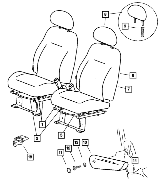 5104708AA - Interior Trim: Seat Cushion Frame for Mopar Image