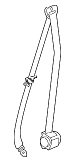 72117382387 - : Seat Belt Assembly for BMW: 740i, 740Ld xDrive, 740Li, 740Li xDrive, 750i, 750i xDrive, 750Li, 750Li xDrive, 760Li, ActiveHybrid 7 Image