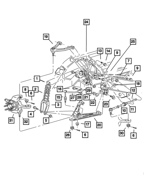 Rear Suspension for 2001 Dodge Viper #0
