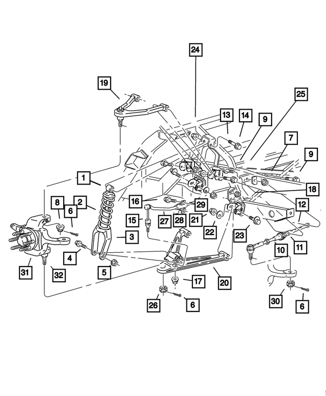 5264920AB - Rear Suspension: Suspension Shock Absorber for Mopar Image