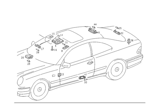 2028209510 - Electrical System: Switch for Mercedes-Benz Image image