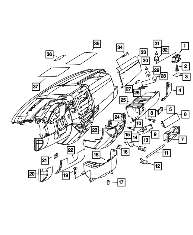 68010389AA - Instrument Panel and Radios and Consoles: Glovebox Latch for Mopar Image