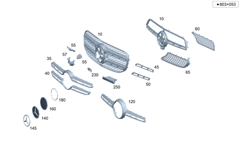 Radiator Grill for 2022 Mercedes-Benz GLE580 #0