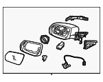 87620B1GF0 - : Mirror Assembly for Hyundai Image