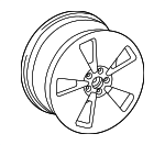 4KE601010 - Tire &amp; Wheel: Wheel for Audi Image