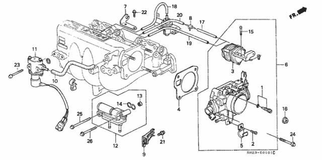 Throttle Body (2) for 1991 Honda CRX #0