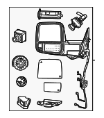68509662AD - Electrical: Mirror for Ram: 2500, 3500 Image