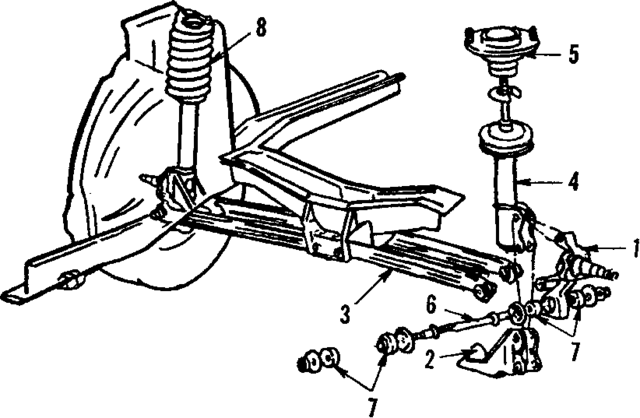 E43Z4A013A - Suspension: Knuckle for Ford: Escort, EXP, Tempo | Mercury: Lynx, Topaz Image