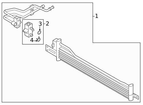 Trans Oil Cooler for 2024 Genesis GV70 #0