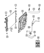 68502657AA - Cooling: Radiator Outlet Hose for Mopar Image